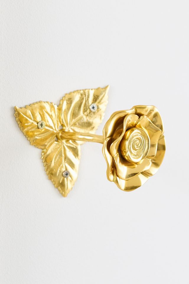 Brass Rose Tieback #1