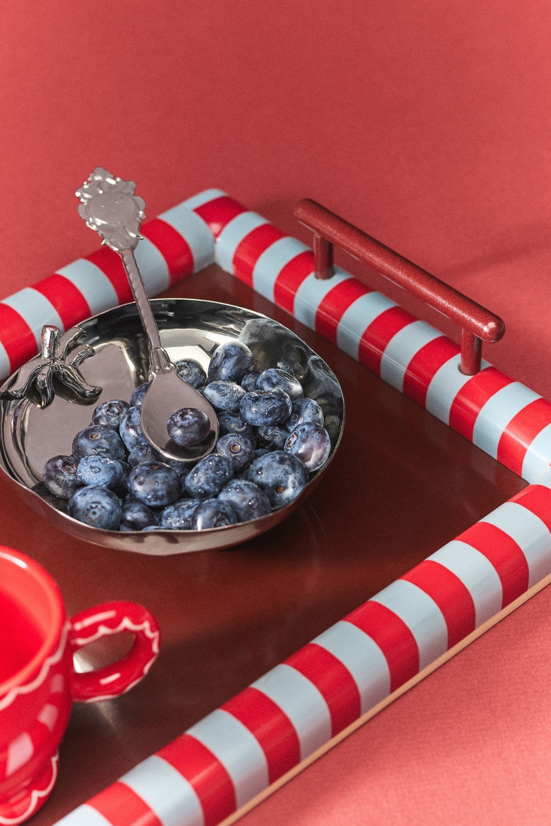 Damson Madder Steel Tomato Nut Bowl - Silver, One Size