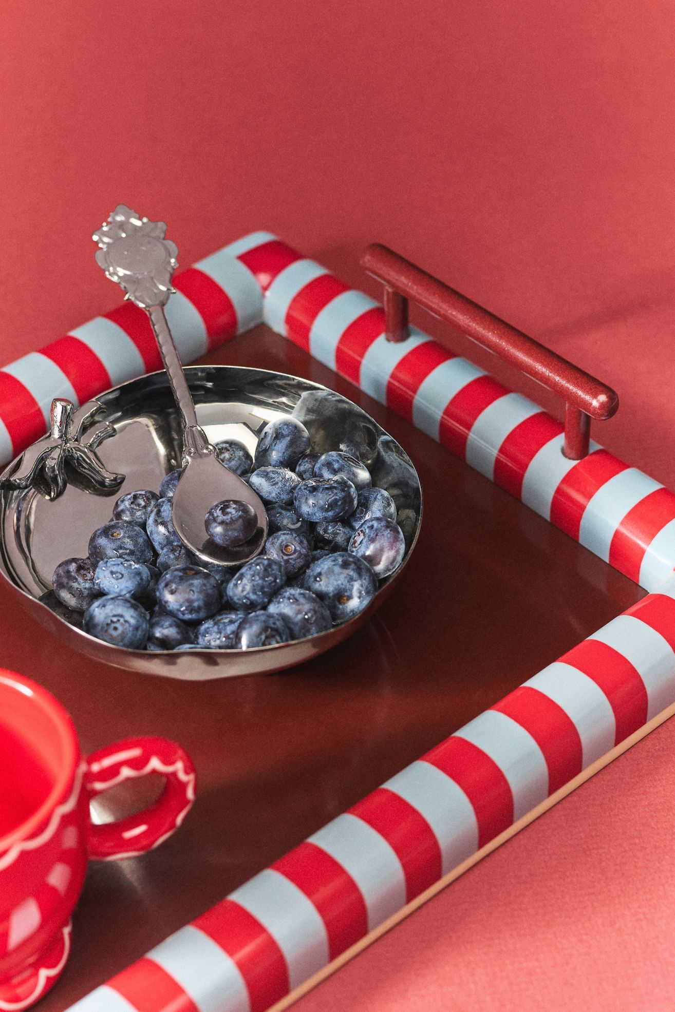 Damson Madder Steel Tomato Nut Bowl - Silver, One Size