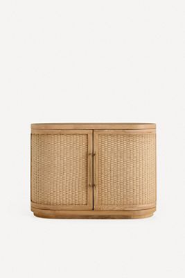 Sienna Oak Wood Entryway Cabinet