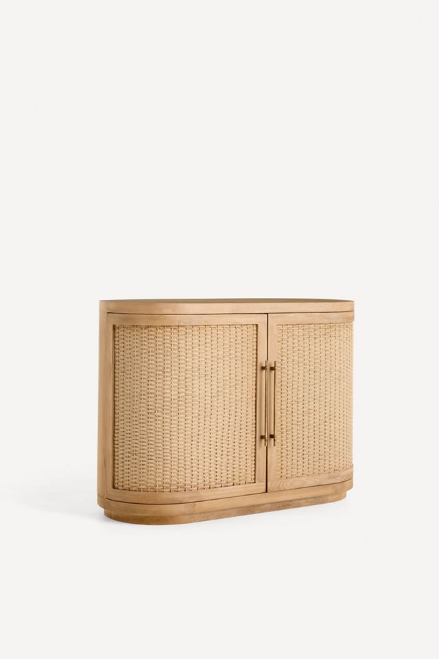 Sienna Oak Wood Entryway Cabinet #2