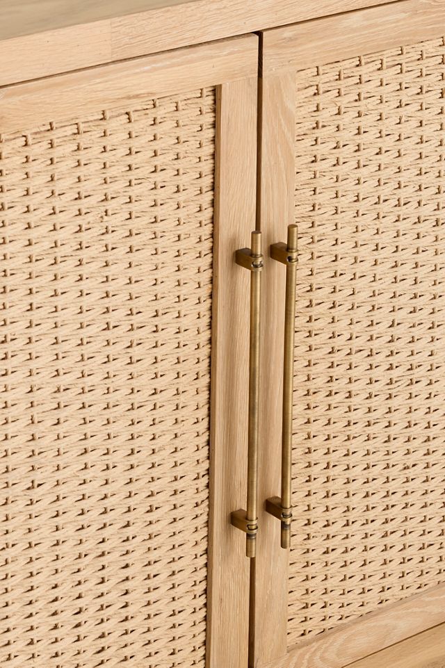 Sienna Oak Wood Entryway Cabinet #4