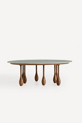 LALA Reimagined Oval 48" Marble Coffee Table