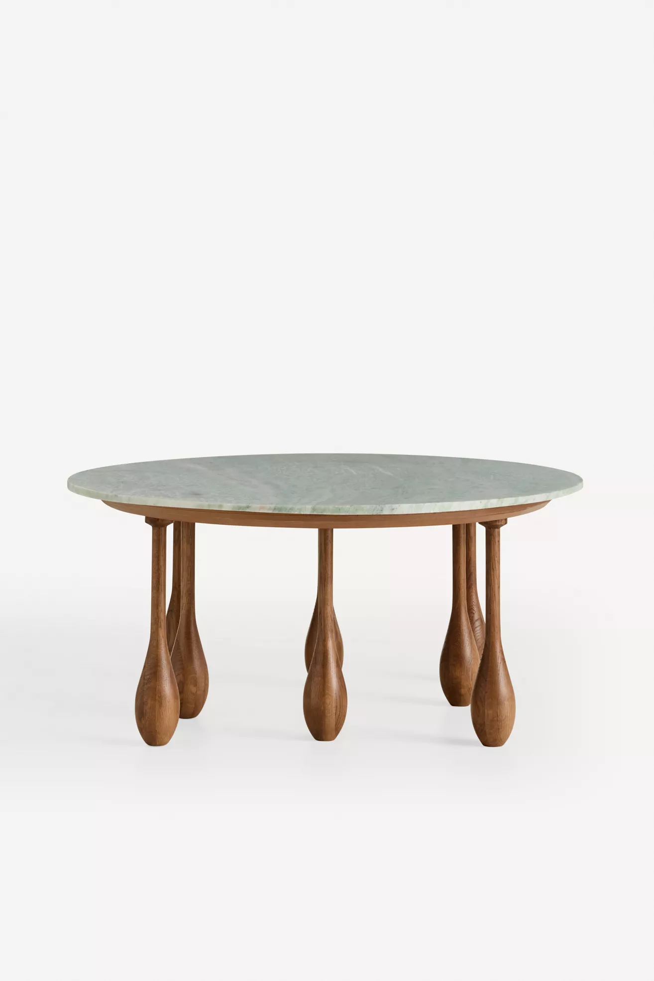 LALA Reimagined Oval 48"  Marble Coffee Table - thumbnail 3