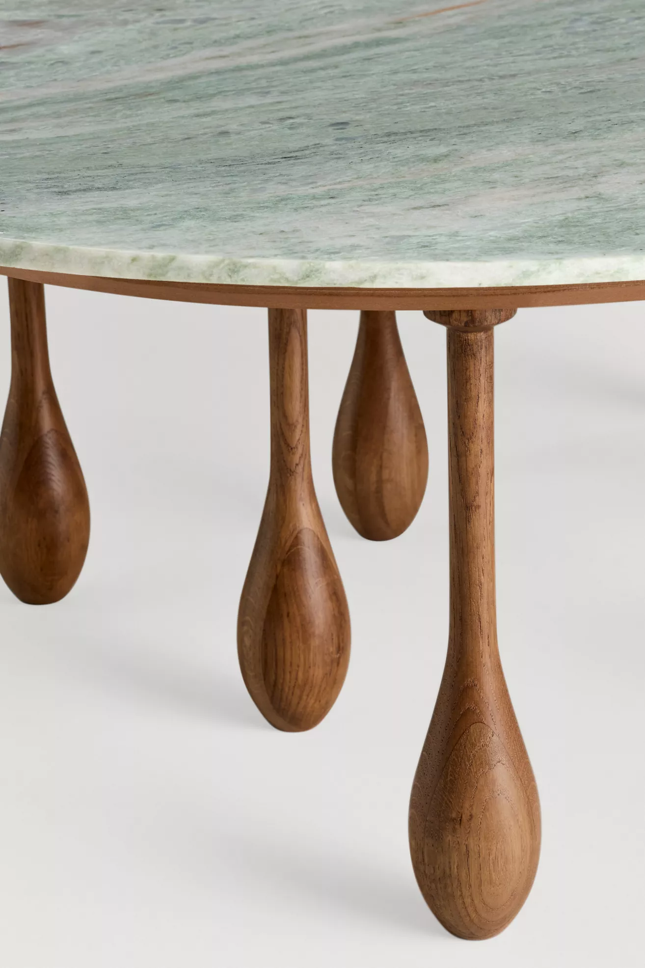 LALA Reimagined Oval 48"  Marble Coffee Table - thumbnail 4