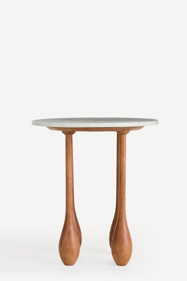 LALA Reimagined Round Marble Side Table #1