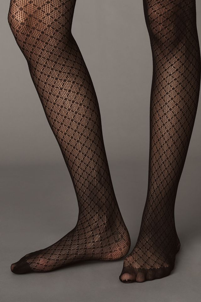 By Anthropologie Sheer Crisscross Tights #1