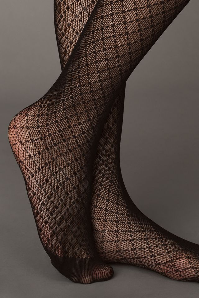By Anthropologie Sheer Crisscross Tights #2