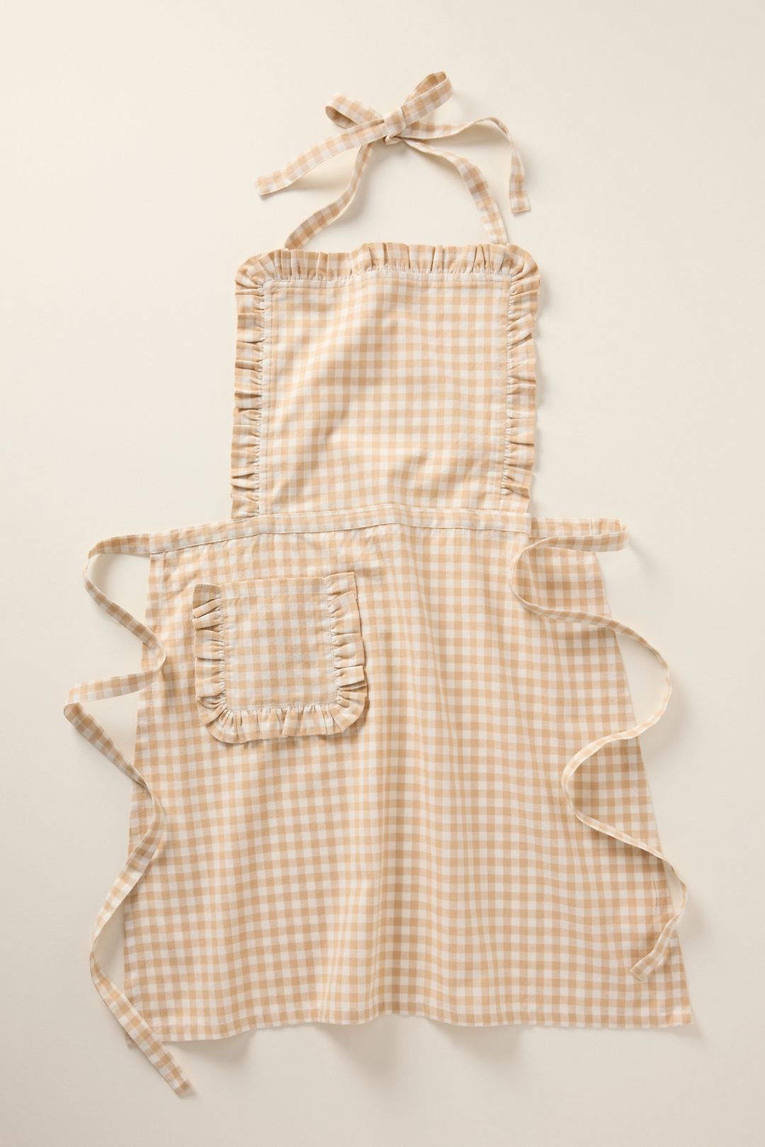 Brynn Gingham Apron - Neutral, One Size