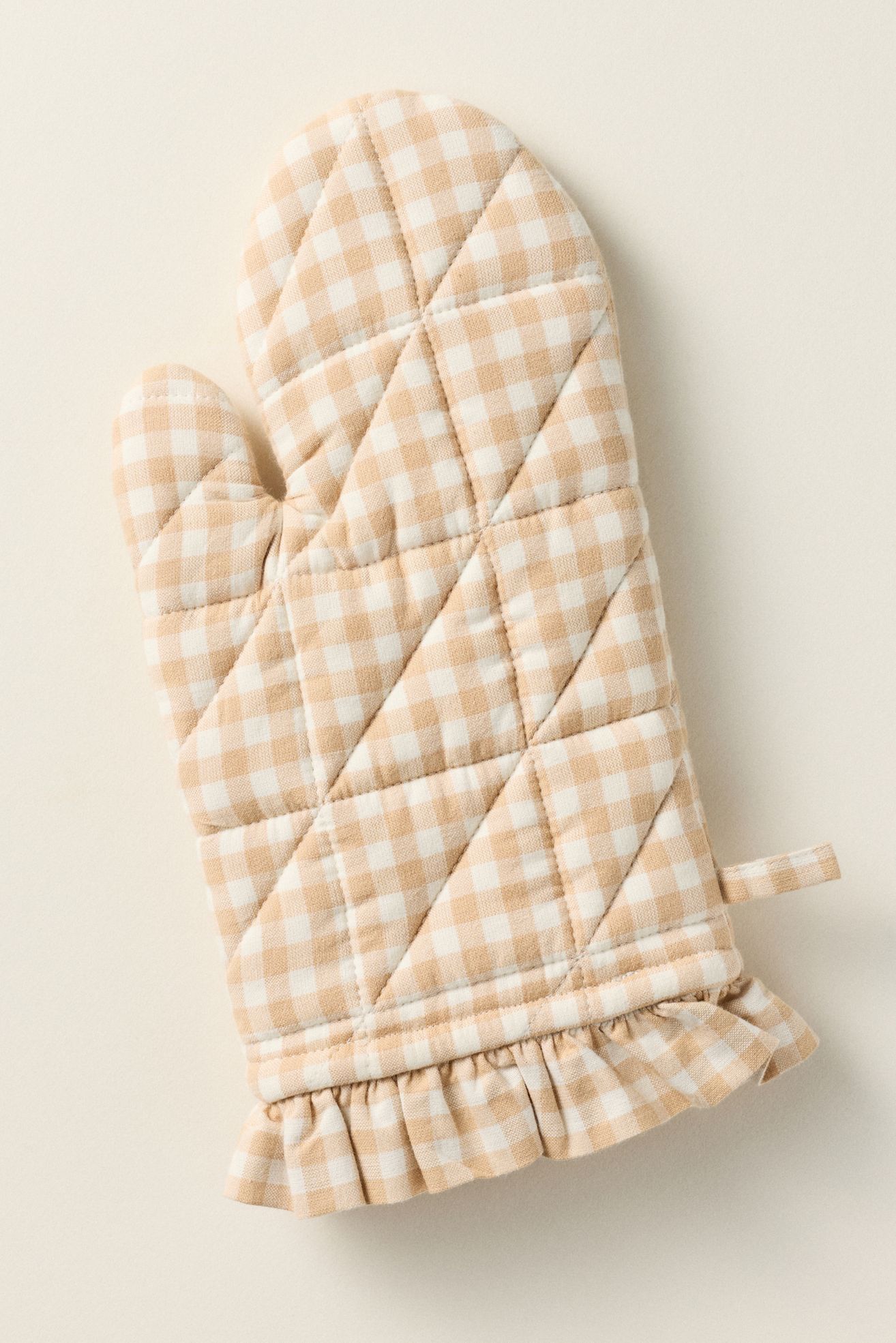 Brynn Gingham Oven Mitt - Neutral, One Size