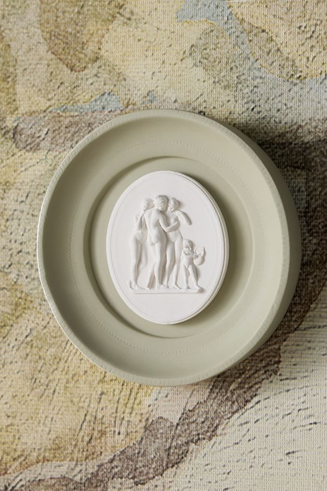 STATUETTE Plaster Framed Intaglio Gallery Wall Charm #2