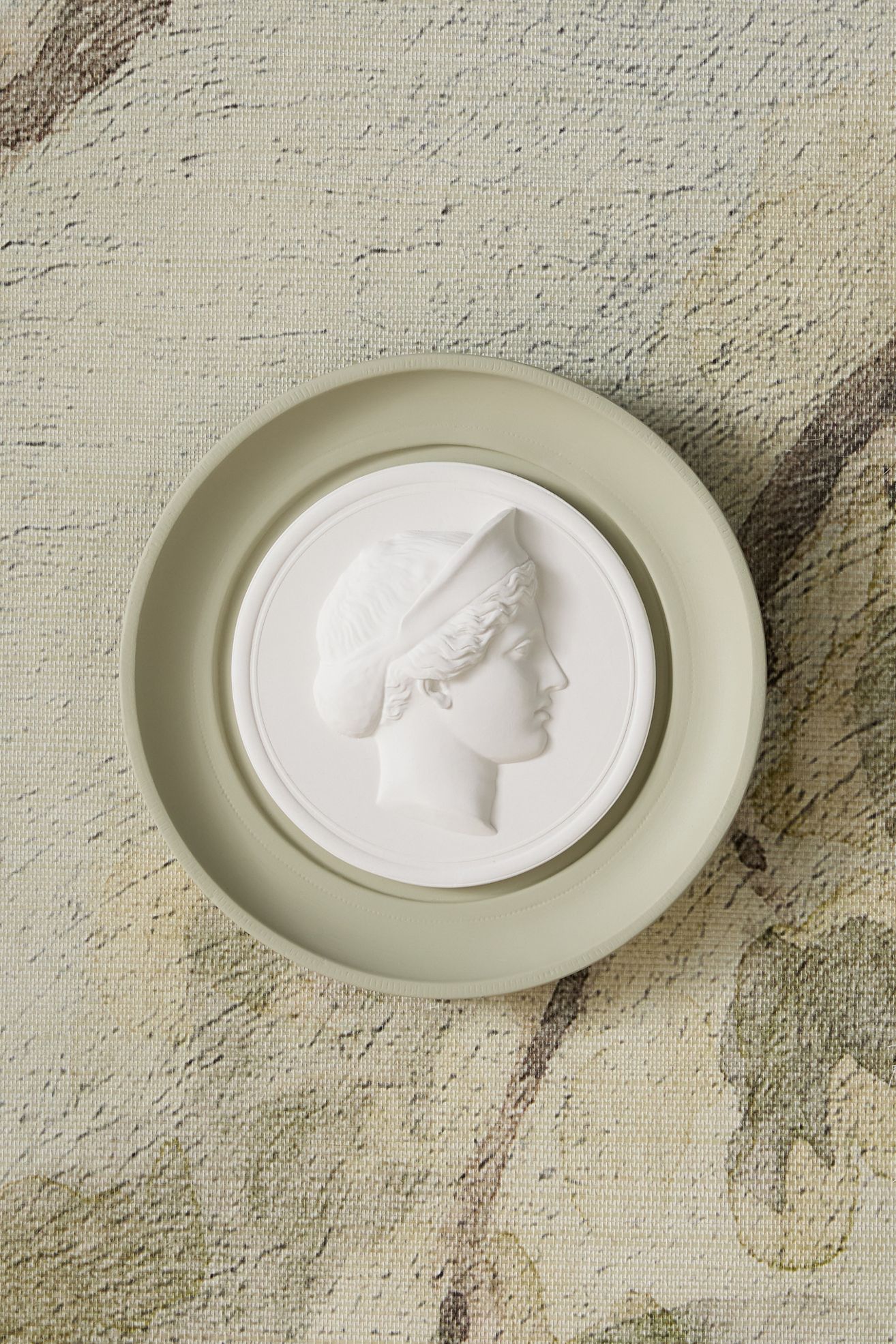 STATUETTE Sage Plaster Framed Intaglio Gallery Wall Charm - Hera, One Size