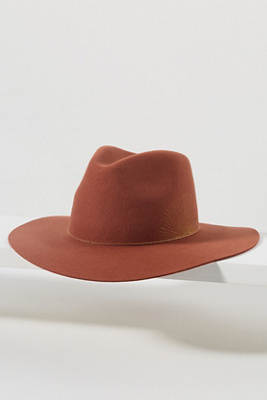 Van Palma Basile Sunray Wool Fedora In Brown