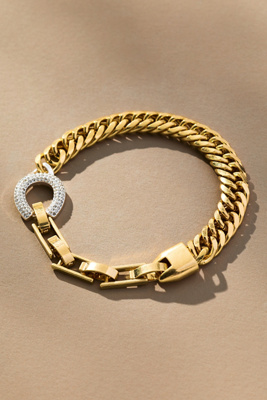 Clare V Le Cheval Bracelet In Gold