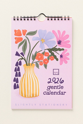 Slightly Stationery 2026 Gentle Calendar