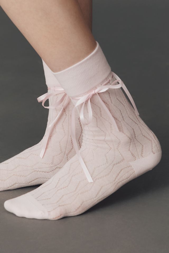 High Heel Jungle Bella Bow Socks #2
