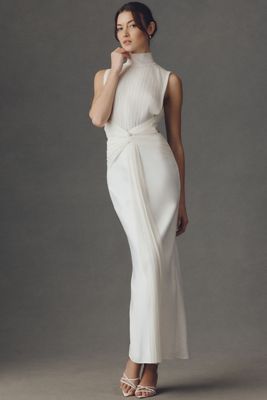 elegant form fitting wedding dresses Olivia Elegant Turtleneck Knitted Sweater Dress main image 1