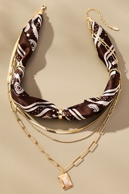 Scarf & Chain Necklace
