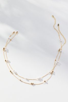 Delicate Pearl Bead Necklaces, Set of 2