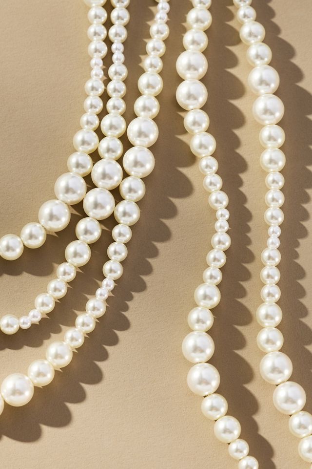 Layered Pearl Necklace #3