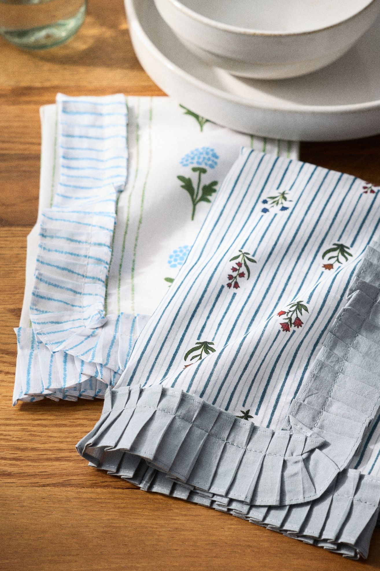 Brigette Napkins, Set of 2 - Blue, Standard, Set Of 2