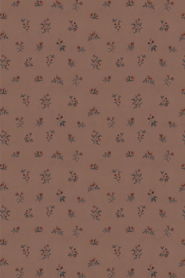 Lovers Bloom Sugar Honey Tiny Floral Brown Wallpaper #1