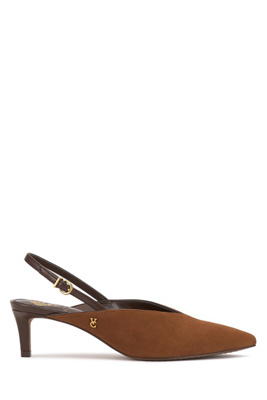 Vince Camuto Kylien Slingback Pointed Toe Pump In Brown