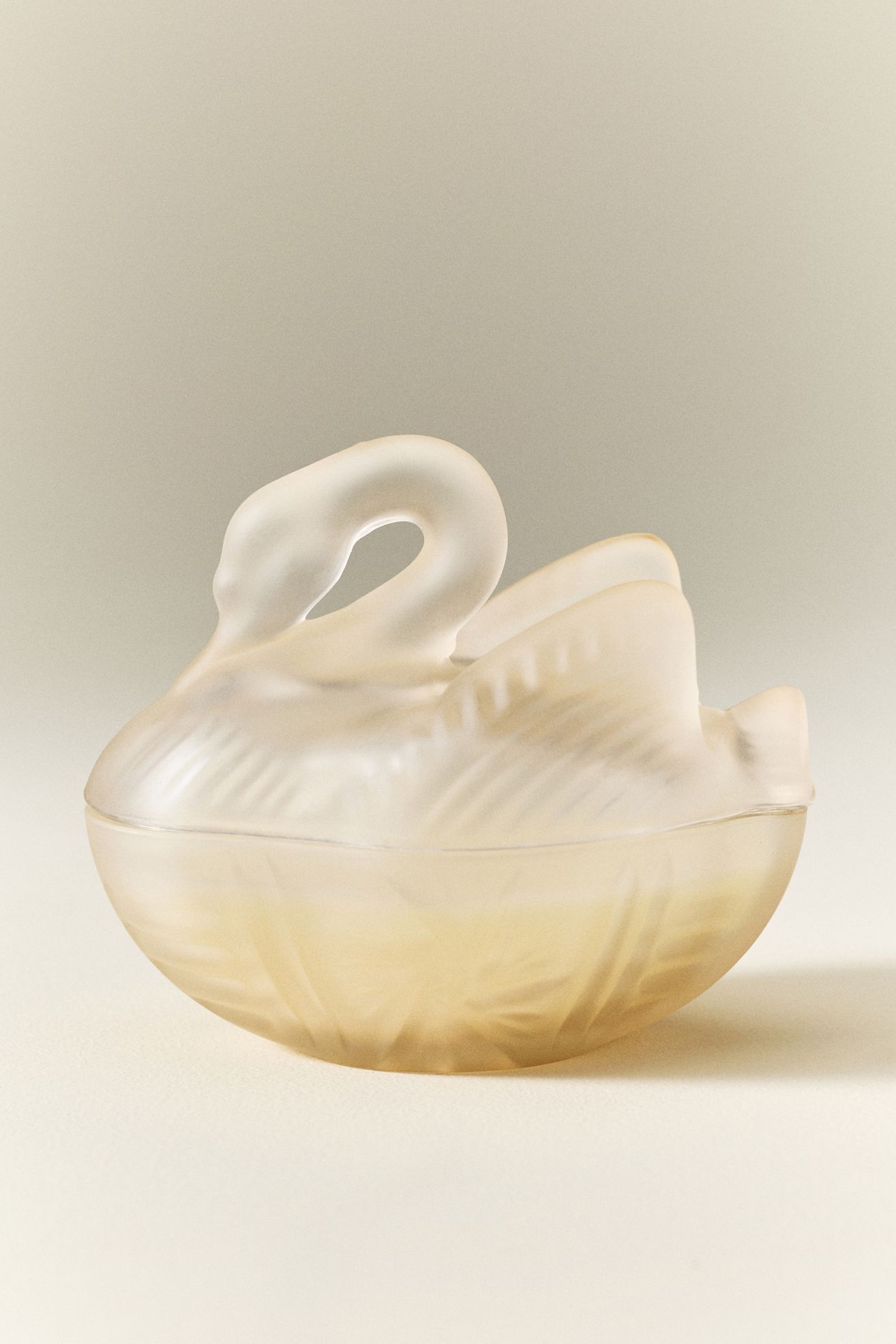 Spring Swan Floral Fresh Grass & Hyacinth Figural Glass Candle - Fresh Grass & Hyacinth, Standard, XS