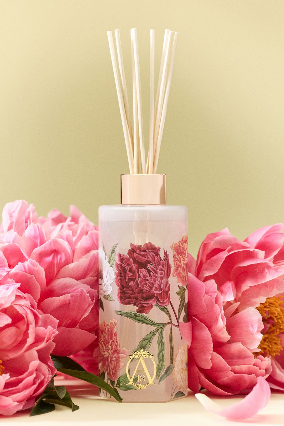 Apothecary 18 Floral Peony Blush Glass Reed Diffuser - Peony Blush, One Size