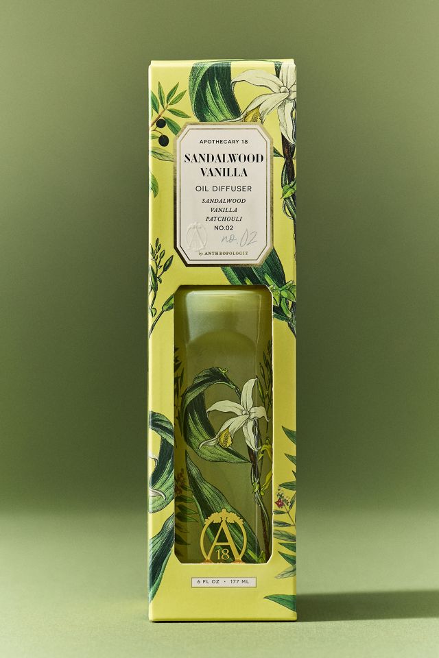 Apothecary 18 Woody Sandalwood & Vanilla Glass Reed Diffuser