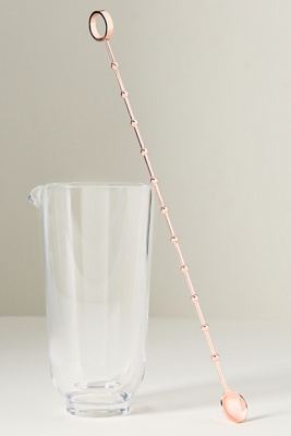 Nude Hepburn Mixing Glass With Metal Stirrer In Multi