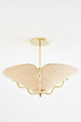 Beatrice Double Wavy Shaded Flush Mount