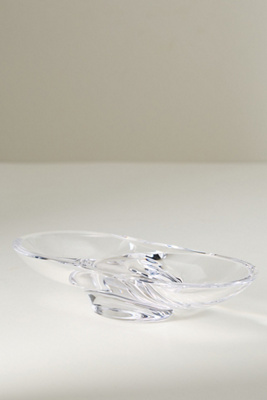 Nude Silhouette 2-cup Curved Compartment Tray In Transparent