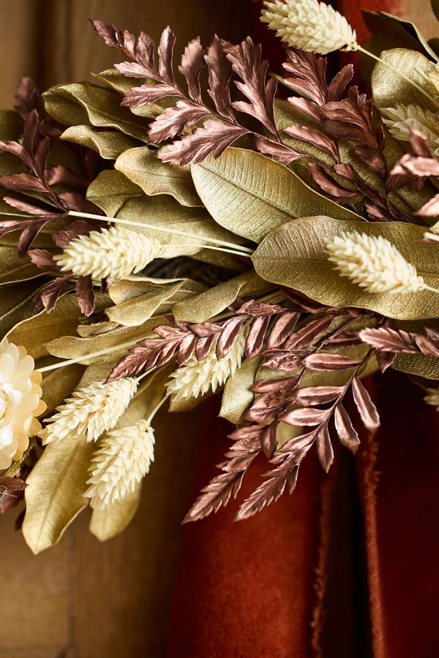 Holiday Shimmer Dried Wreath #1