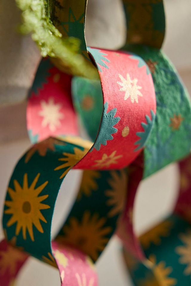 Pink + Red Paper Chain Kit #3