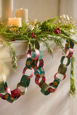 Pink + Red Paper Chain Kit