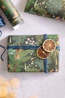 Gnome Woodland Gift Wrap, Set of 3 Sheets
