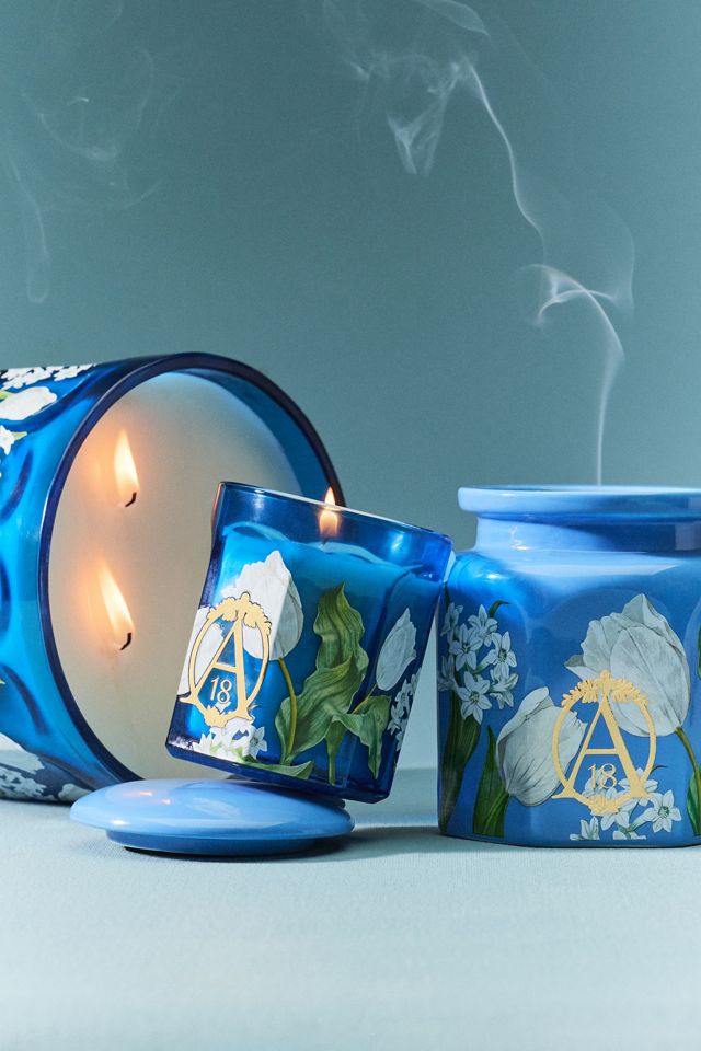 Apothecary 18 Floral Tulip Fields Glass Candle #1