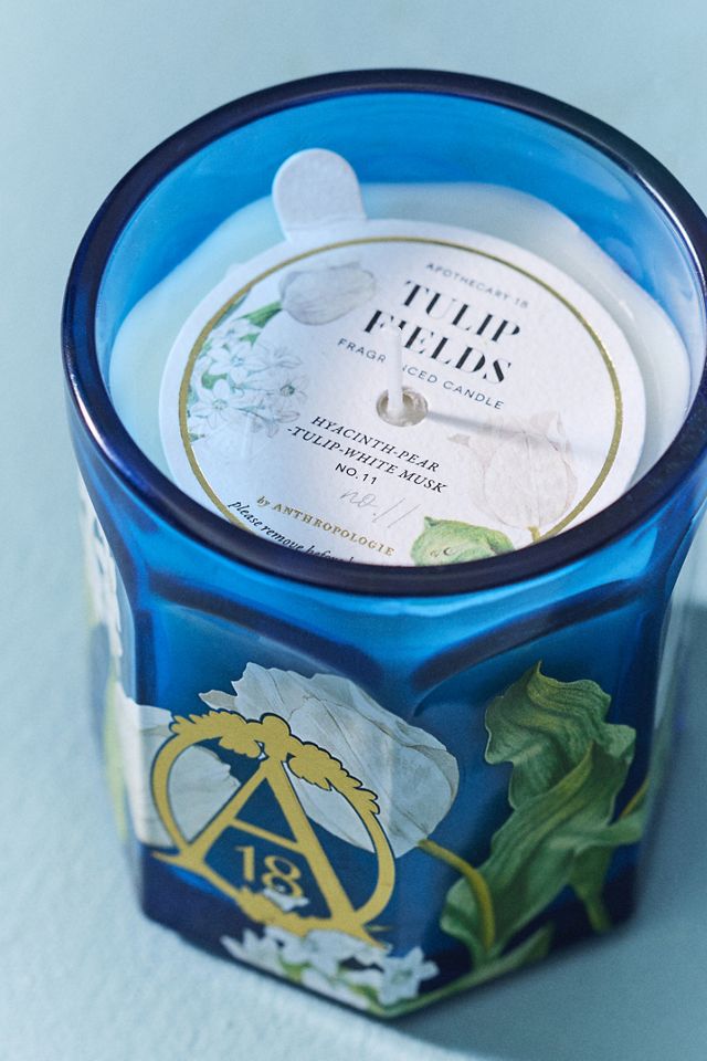 Apothecary 18 Floral Tulip Fields Glass Candle #2