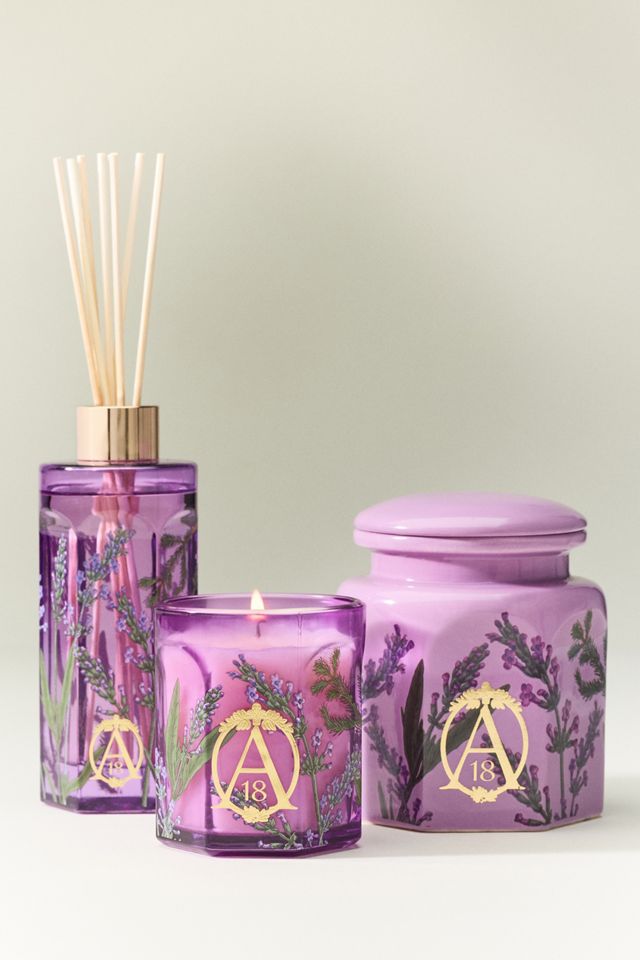 Apothecary 18 Fresh Lavender Balsam Glass Candle | AnthroHome