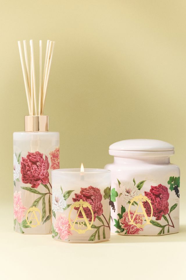 Apothecary 18 Floral Peony Blush Ceramic Candle #2