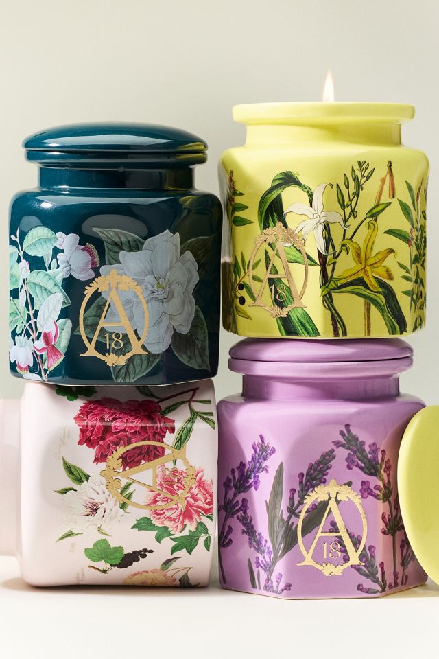 Apothecary 18 Floral Night Gardenia Ceramic Candle | AnthroHome