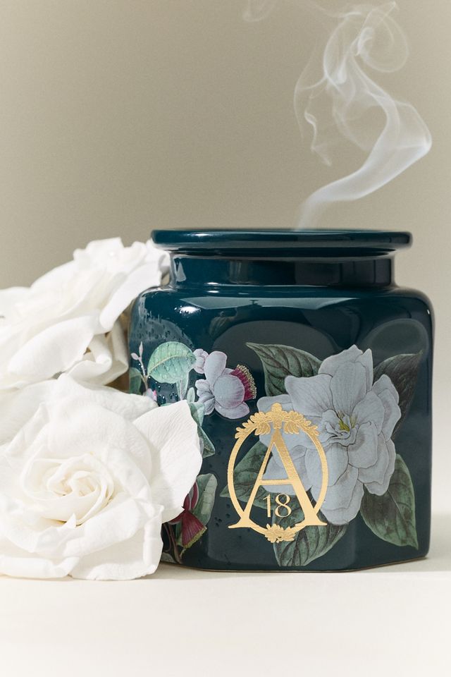 Apothecary 18 Floral Night Gardenia Ceramic Candle | AnthroHome