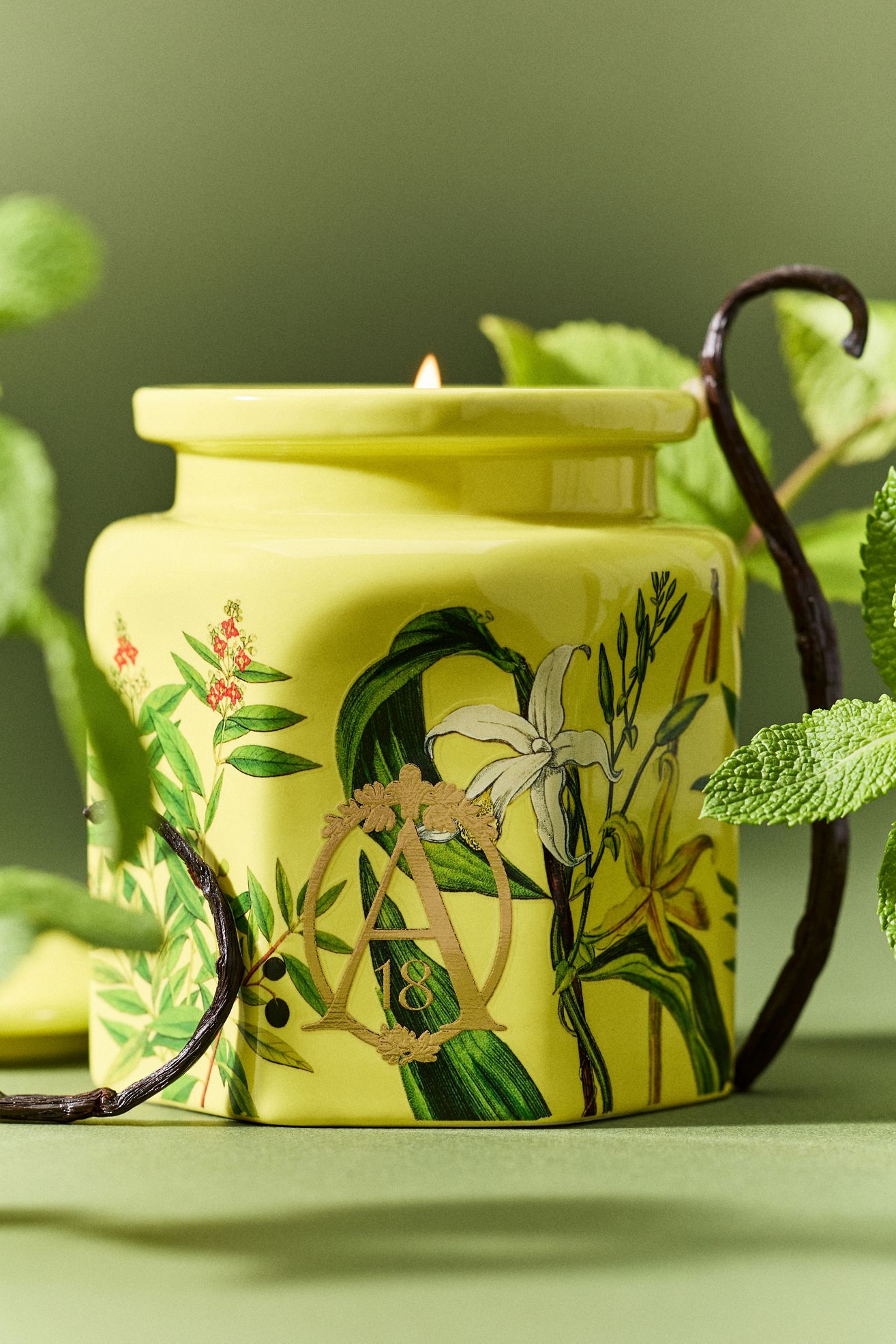 Apothecary 18 Woody Sandalwood & Vanilla Ceramic Candle - Citron, M