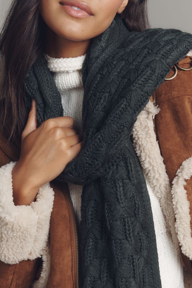 By Anthropologie Cable-Knit Scarf #1