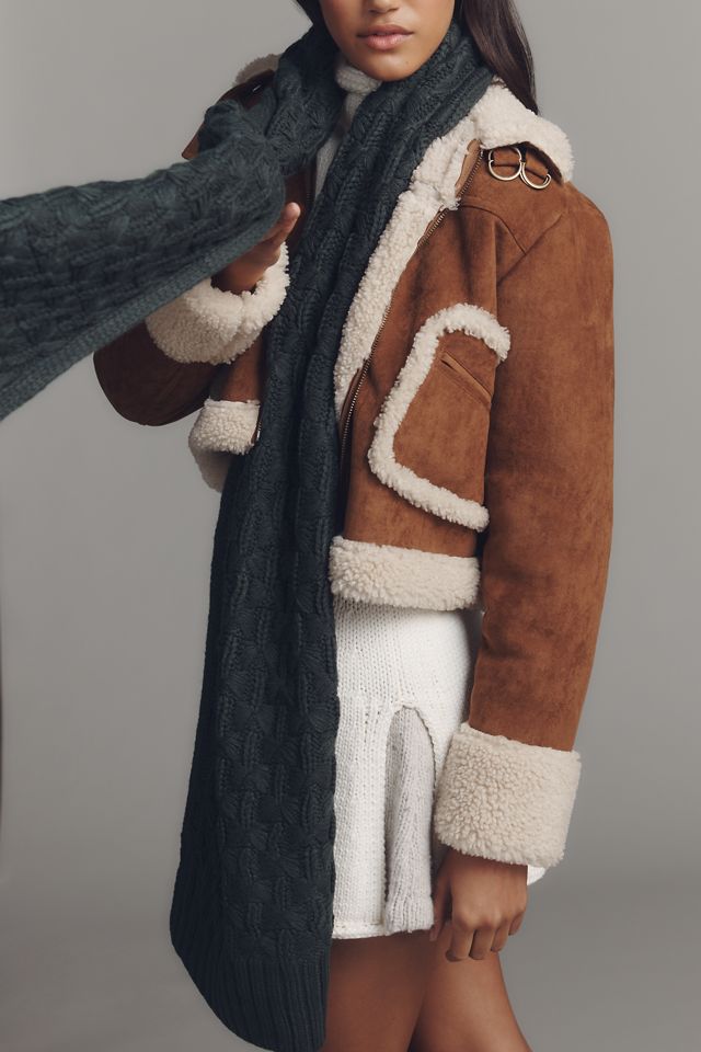 By Anthropologie Cable-Knit Scarf #2