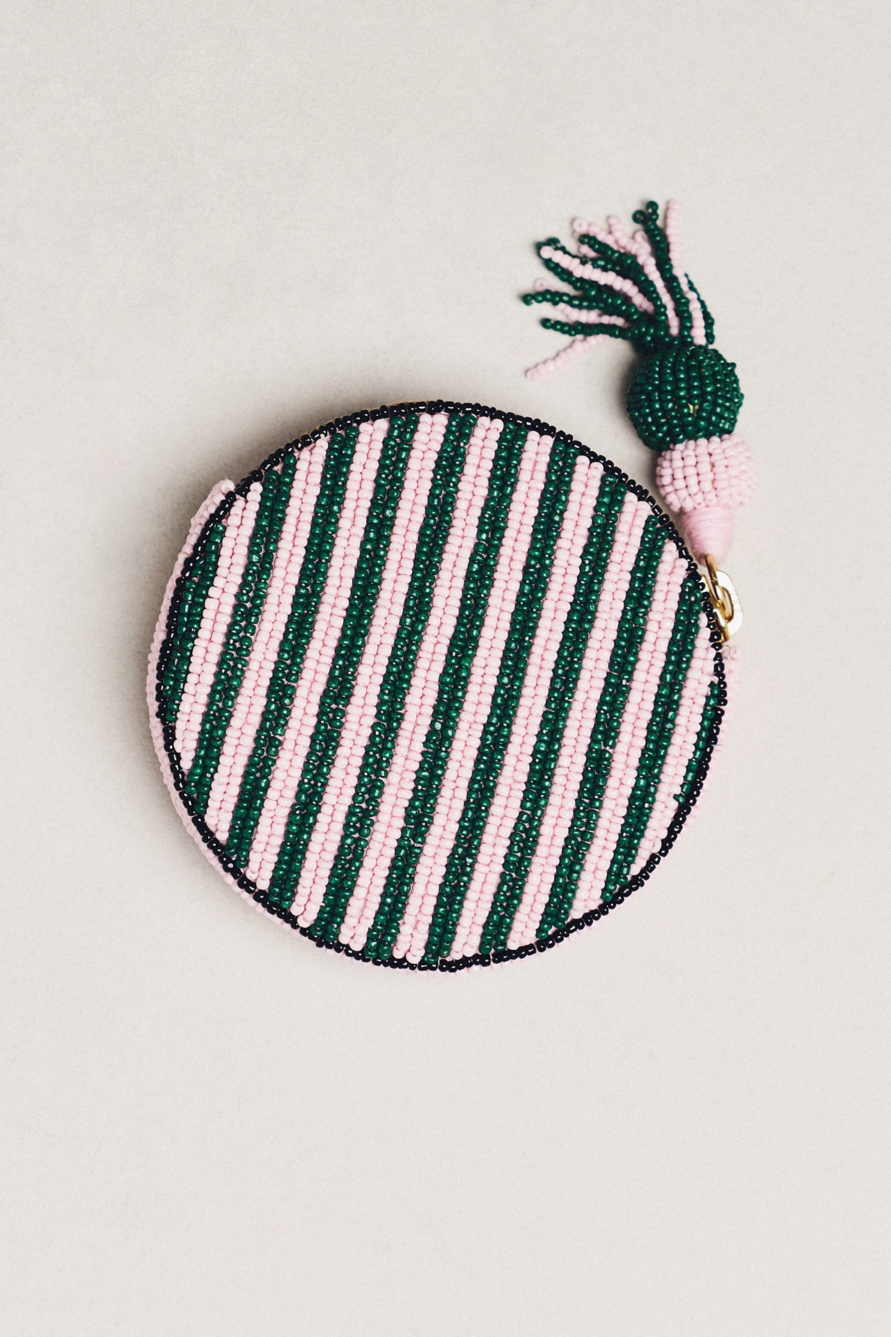 Nephthys Illustrated Beaded Round Coin Purse