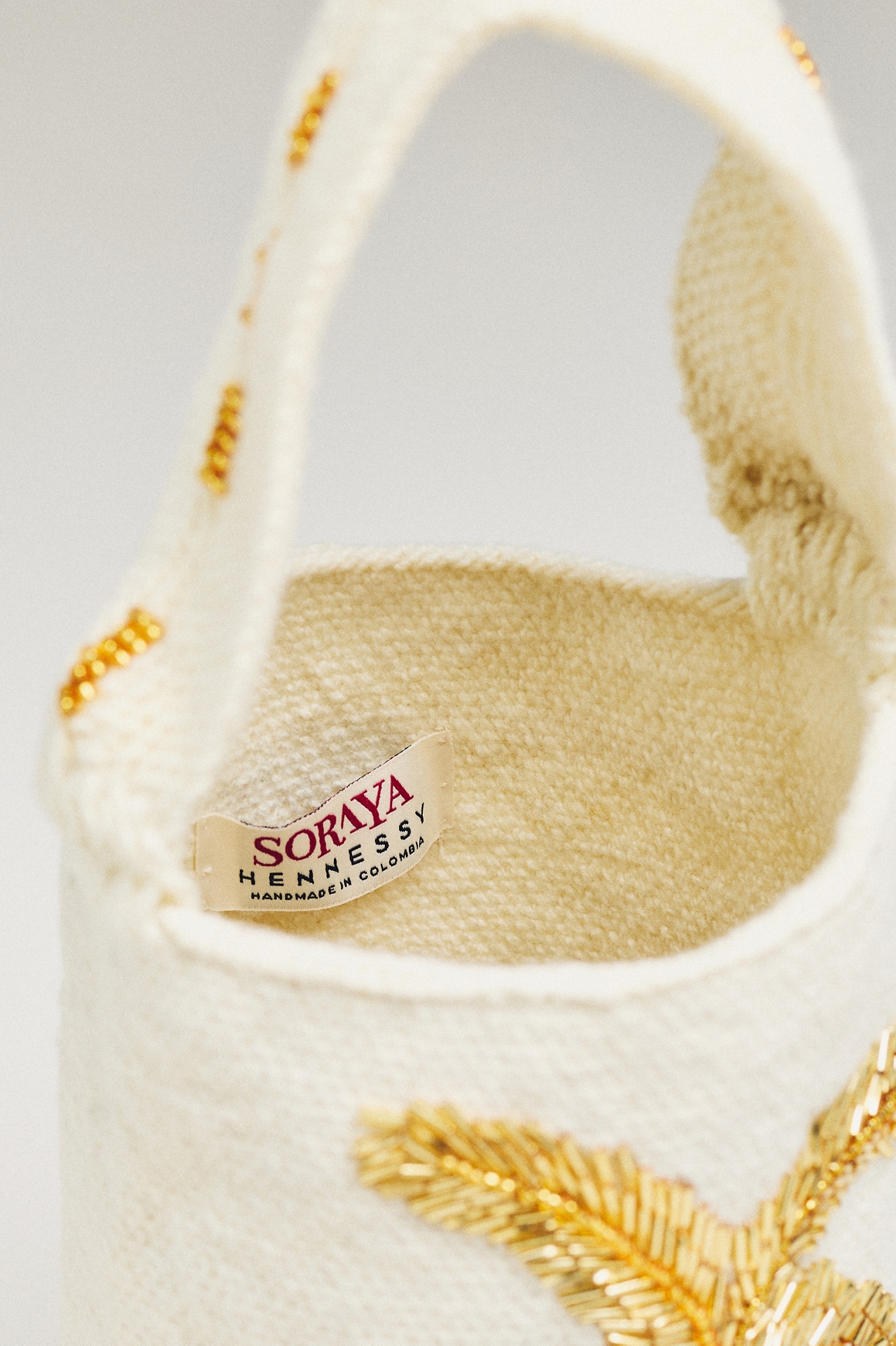 Soraya Hennessy Palma Wool Bucket Bag