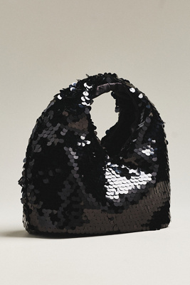 Dolce Vita Dahlia Sequin Handbag In Black
