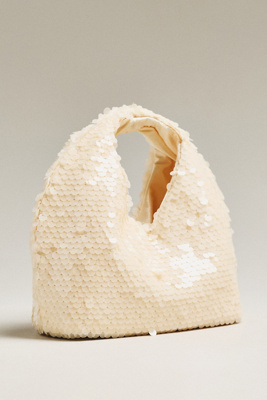 Dolce Vita Dahlia Sequin Shoulder Bag In Neutral